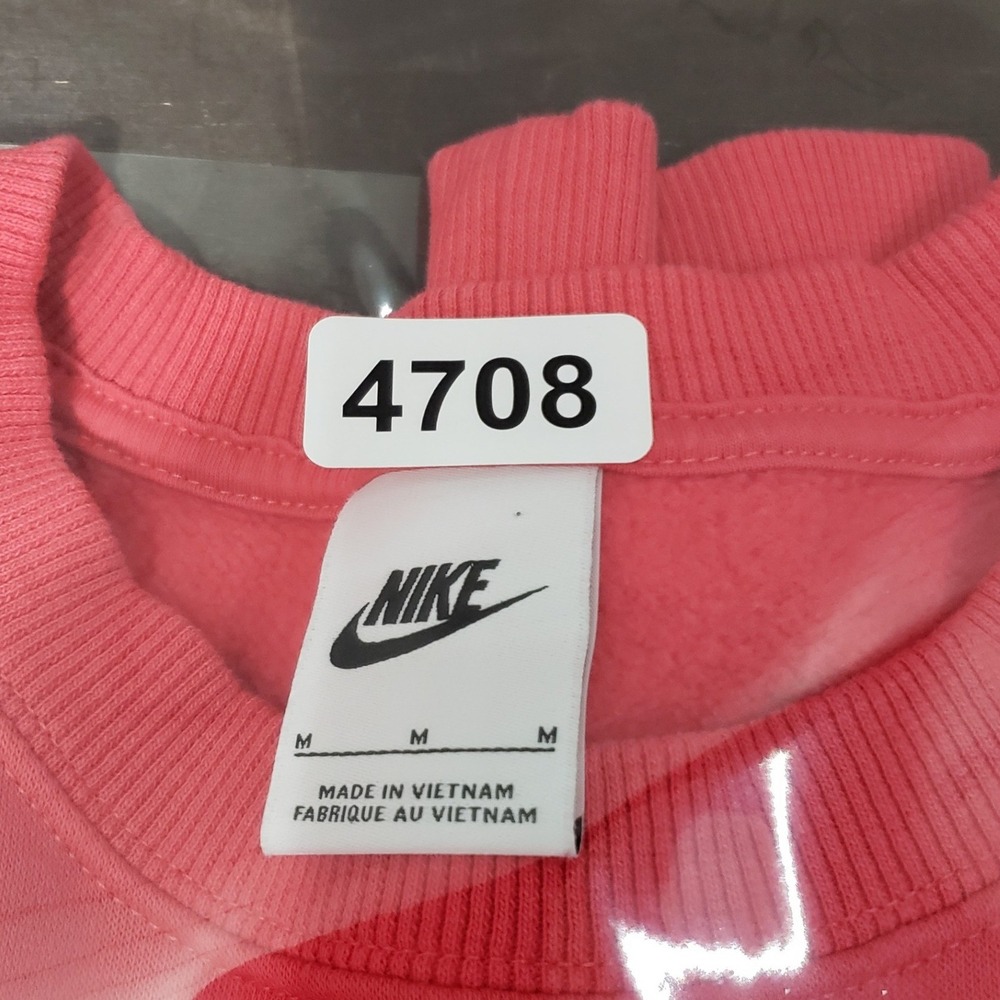 90s Style Center Swoosh Nike Sportswear Sweatshirt Womens M Red Athleisure - Picture 8 of 8